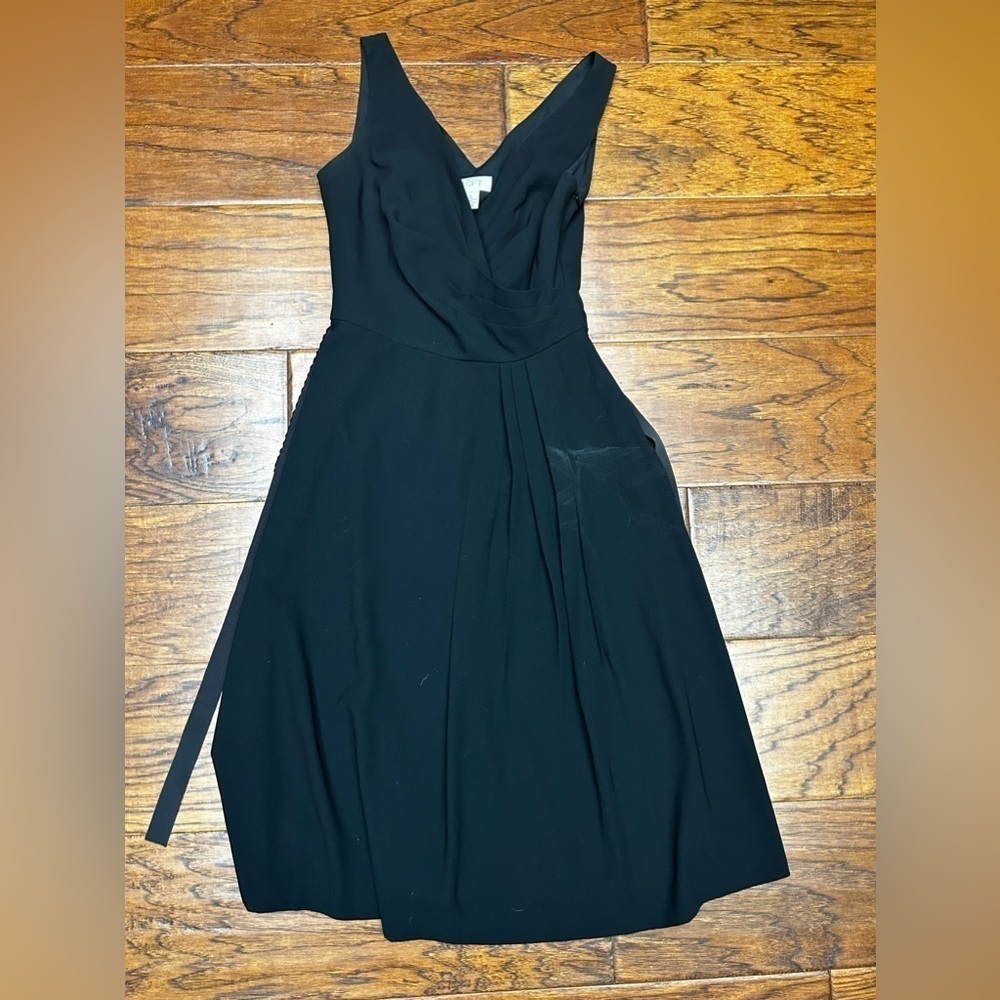 Ann Taylor LOFT sleeveless black cocktail dress